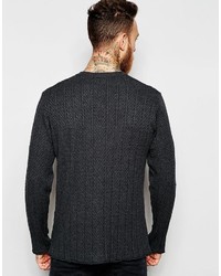 Мужской темно-серый вязаный свитер от Asos