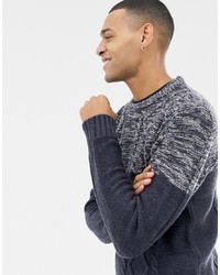 Мужской темно-серый вязаный свитер от Brave Soul