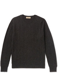 Мужской темно-серый вязаный свитер от Burberry