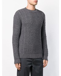 Мужской темно-серый вязаный свитер от Edwin