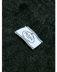Женский темно-серый вязаный свитер от Prada