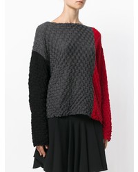 Женский темно-серый вязаный свитер от Pierantoniogaspari
