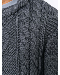 Мужской темно-серый вязаный свитер от Maison Margiela