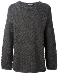 Мужской темно-серый вязаный свитер от Dolce & Gabbana