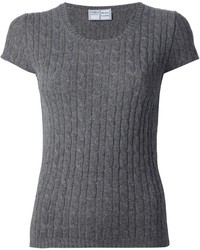 Женский темно-серый вязаный свитер от Fedeli