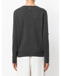 Женский темно-серый вязаный свитер от Oyuna