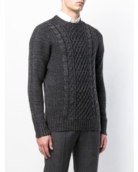 Мужской темно-серый вязаный свитер от Drumohr