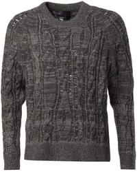 Мужской темно-серый вязаный свитер от Lanvin