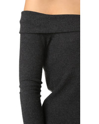 Женский темно-серый вязаный свитер от Feel The Piece