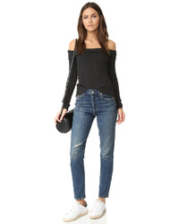 Женский темно-серый вязаный свитер от Feel The Piece