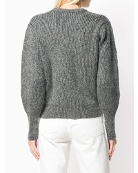 Женский темно-серый вязаный свитер от MAISON KITSUNE