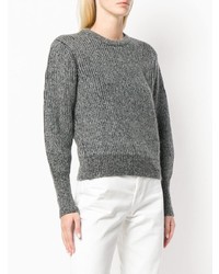 Женский темно-серый вязаный свитер от MAISON KITSUNE