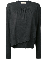 Женский темно-серый вязаный свитер от Marni