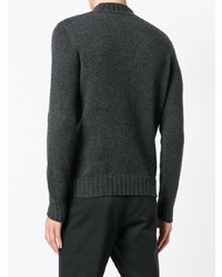 Мужской темно-серый вязаный свитер от Tagliatore
