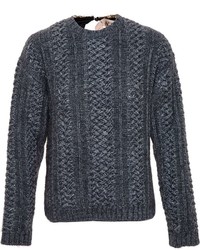 Женский темно-серый вязаный свитер от No.21
