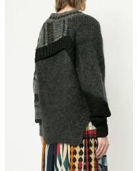 Женский темно-серый вязаный свитер от Kolor