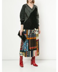 Женский темно-серый вязаный свитер от Kolor