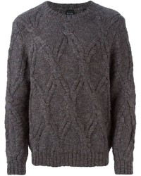 Мужской темно-серый вязаный свитер от Paul Smith