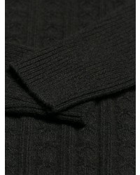 Мужской темно-серый вязаный свитер от Salvatore Ferragamo