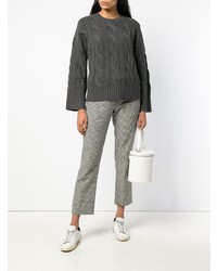 Женский темно-серый вязаный свитер от Polo Ralph Lauren