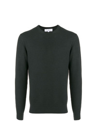 Мужской темно-серый вязаный свитер от Salvatore Ferragamo