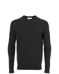 Мужской темно-серый вязаный свитер от Salvatore Ferragamo