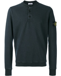 Темно-серый вязаный свитшот