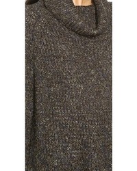 Темно-серый вязаный свободный свитер от Free People