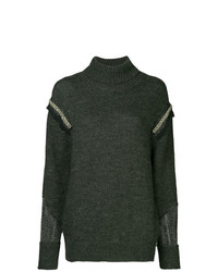 Темно-серый вязаный свободный свитер от Muller Of Yoshiokubo