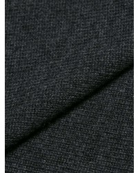 Темно-серый вязаный свободный свитер от Givenchy