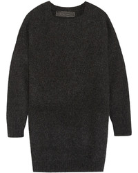 Темно-серый вязаный свободный свитер от The Elder Statesman
