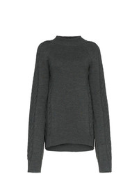 Темно-серый вязаный свободный свитер от Y/Project