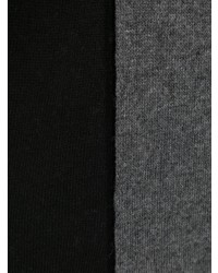 Мужской темно-серый вязаный шарф от Moschino