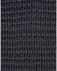 Мужской темно-серый вязаный шарф от Asos