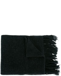 Мужской темно-серый вязаный шарф от Lanvin