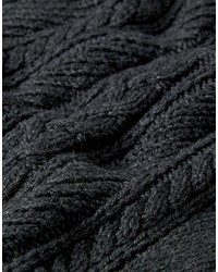 Мужской темно-серый вязаный шарф от Ted Baker