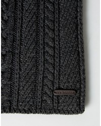 Мужской темно-серый вязаный шарф от Ted Baker