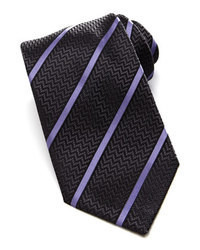Темно-серый галстук в вертикальную полоску