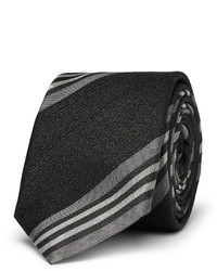 Мужской темно-серый галстук в вертикальную полоску от Givenchy