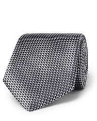 Мужской темно-серый галстук в вертикальную полоску от Hugo Boss