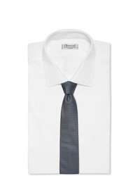 Мужской темно-серый галстук в горошек от Brioni