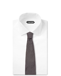 Мужской темно-серый галстук в горошек от Tom Ford