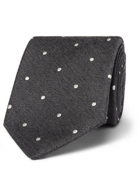 Мужской темно-серый галстук в горошек от Paul Smith