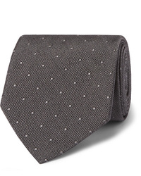 Мужской темно-серый галстук в горошек от Tom Ford