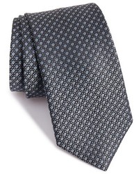 Темно-серый галстук с геометрическим рисунком