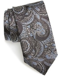 Темно-серый галстук с "огурцами"