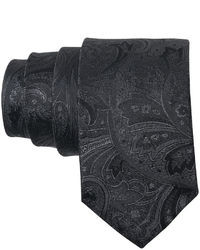 Темно-серый галстук с принтом