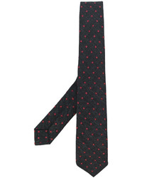 Мужской темно-серый галстук с принтом от Kiton