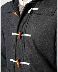 Мужской темно-серый дафлкот