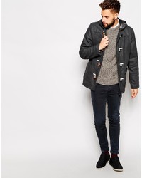 Мужской темно-серый дафлкот